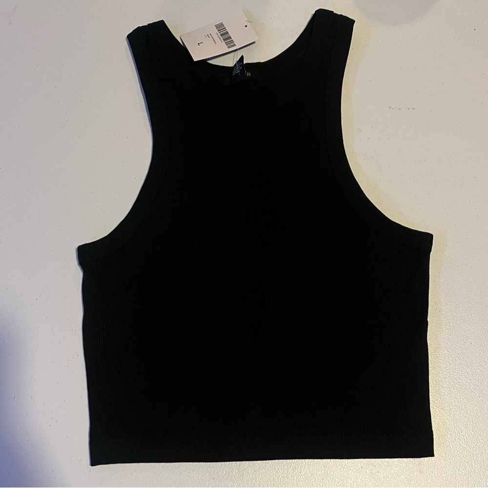 Forever 21 Black Ribbed Top